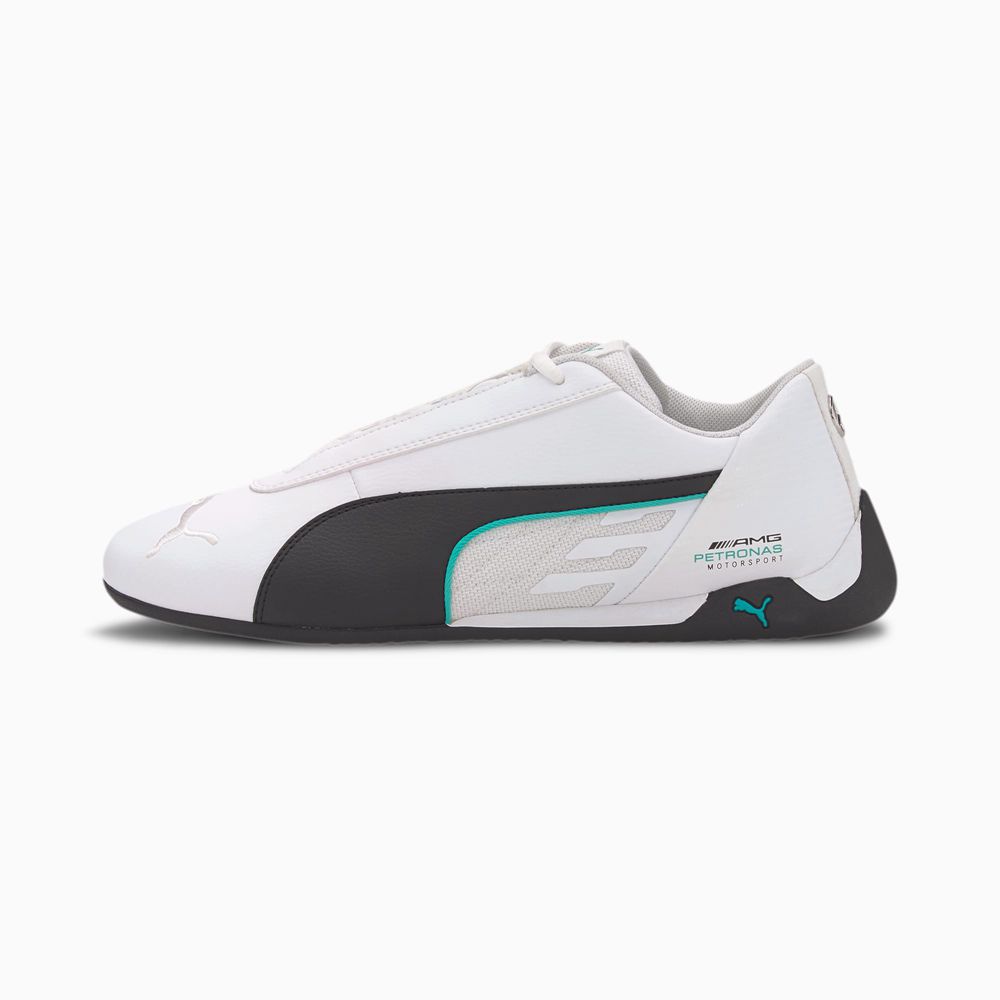 Puma Mercedes-AMG Petronas R-Cat Férfi Motorsport Cipő - Fehér/Fekete ( Hungary - CVNXO5932 )